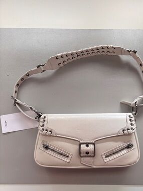 Mango White Shoulder Bag